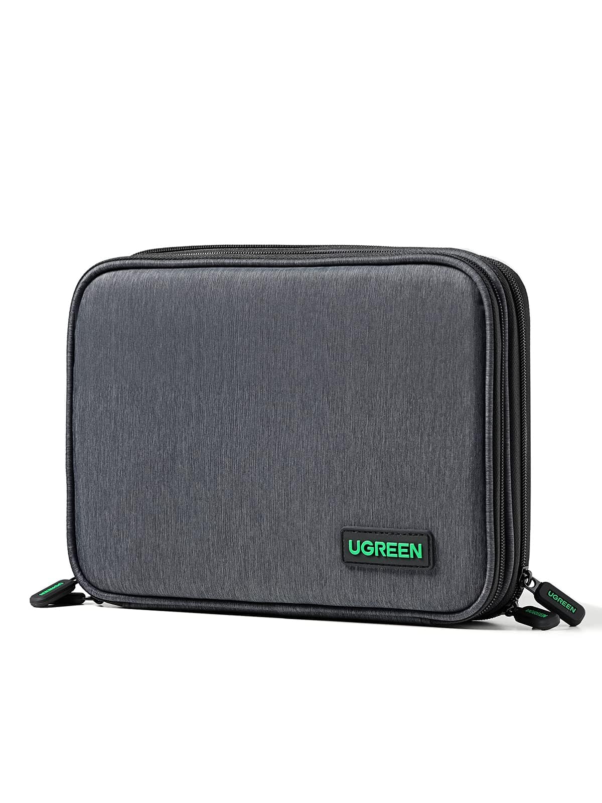 UGREEN Electronic Organizer, Double Layer Travel Gadget Bag compatible for USB Cable, SD Card, Hard Drive, Power Bank, Digital Camera, iPad Mini/Nintendo Swith Console/E-book or Tablet (up to 7.9'')