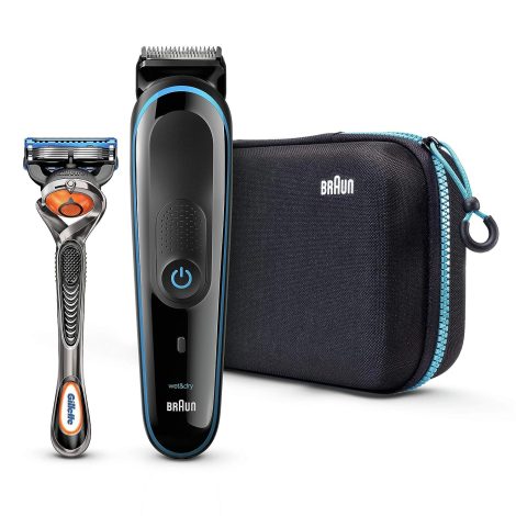 Braun 9-In-1 Precision Trimmer with ProGlide Razor – Perfect for Beard and Hair Styling.