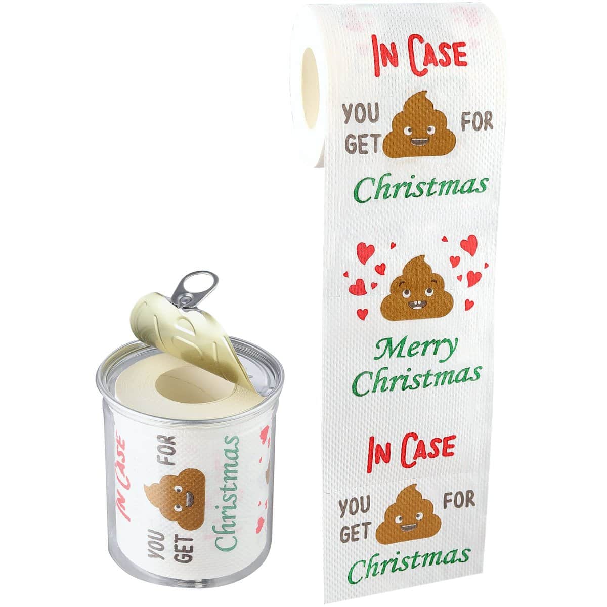 Funny Christmas Toilet Paper Roll 3-ply Funny Christmas Gifts for Coworkers Office Fun Gifts for Dad Mom Cool Novelty Gifts Mens Womens Cute Boyfriend Girlfriend Grandma Wife Husband