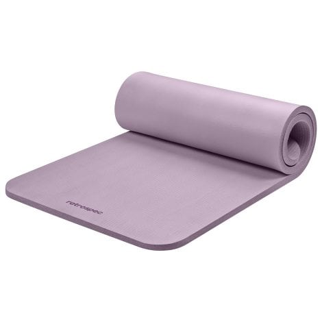 Retrospec Solana Yoga Mat: 1″ & 1/2″ Thick with Strap – Perfect Yoga Mat for All Genders!