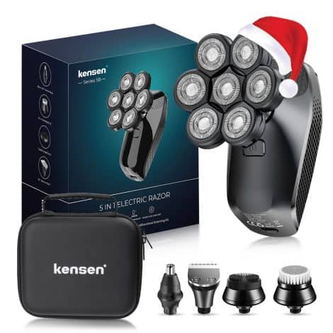 Kensen 7d Head Shaver: The ultimate 5-in-1 grooming kit for men! Trim, shave, and style with ease.