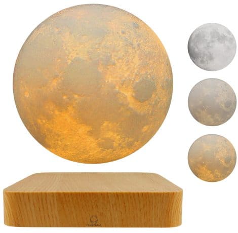 Floating Moon Lamp: Mesmerizing LED Table Lamp that hovers, spins, and illuminates your space beautifully. Perfect gift for loved ones.