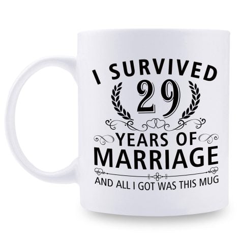 29th Anniversary Mugs for Couples – Celebrate 29 Years of Marriage with this Coffee Mug!