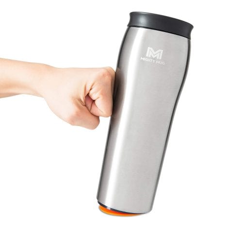 Mighty Mug: The Unspillable Mug | Stays put when bumped, easy sip lid | Keeps drinks hot/cold for hours | Gift for anyone.