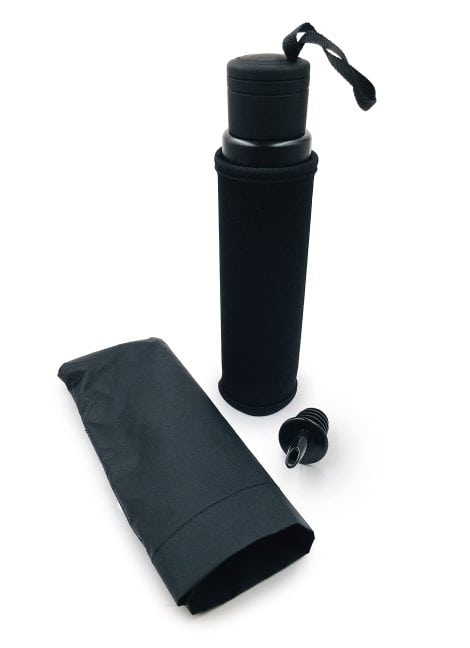 Umbrella Sneak-a-Drink Flask Set: Premium concealed flask with pourer, perfect for discreetly enjoying beverages.