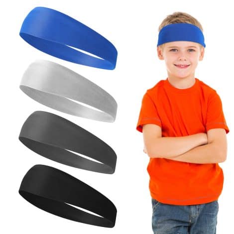 “Sibba Sports Fan Headbands: Versatile black and white sweatbands for men and women, perfect for various activities!”