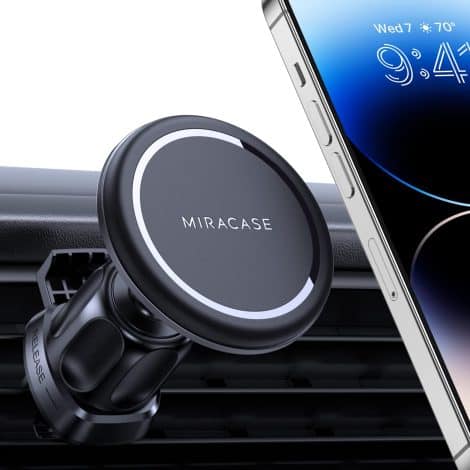 【 Magic Phone Mount 】 Miracase Car Holder, for Air Vent, Compatible with iPhone 14, Samsung, Google.