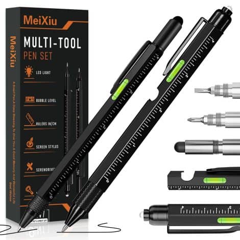 MeiXiu Gifts for Men – The Ultimate 9-in-1 Multitool Pen for Cool Dads, perfect stocking stuffers!