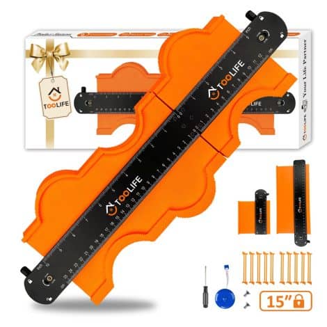 Gifts for men on Valentine’s Day: Connectable Contour Gauge in 3 sizes, ideal for husbands, dads, and boyfriends; perfect for crafts, construction, and woodworking gifts.