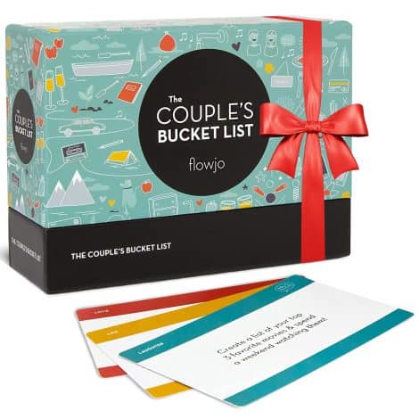 The Couple’s Bucket List: A fun collection of 100 date night ideas and cute games for couples. Ideal gifts for newlyweds, wife, husband, girlfriend, or boyfriend.