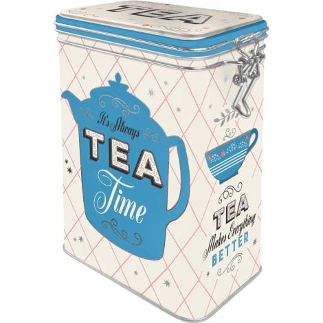 Vintage-design Nostalgic-Art Retro Tea Tin, 1.3L, with Aroma Lid – perfect gift for Tea Lovers.