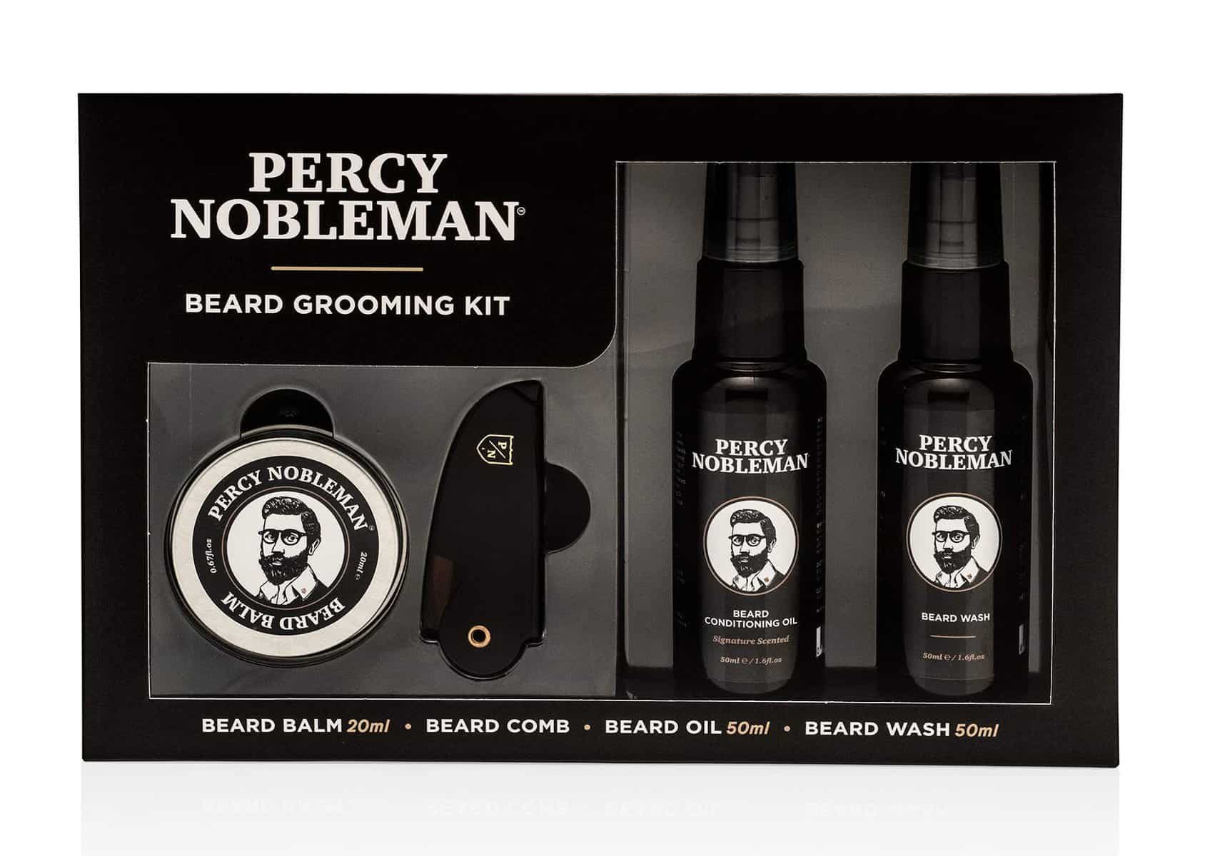 Percy Nobleman Men's Beard Grooming Kit