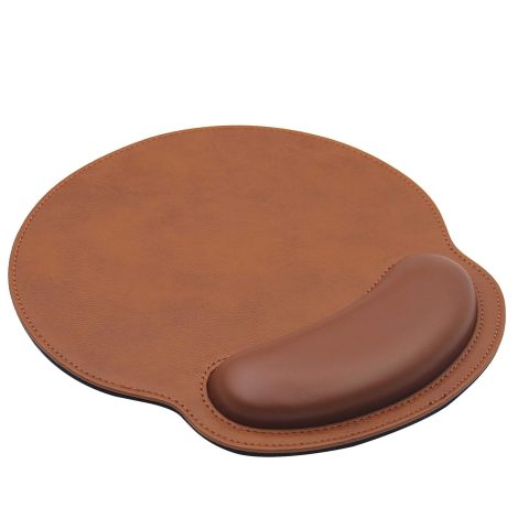 Comfortable cushioned mouse pad with wrist support, for a better working experience on laptops and computers.