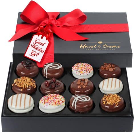 Hazel & Creme Holiday Cookies Box: Delicious treats for Christmas, birthdays, or as a special gift.