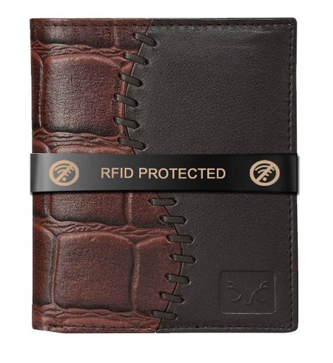 AL FASCINO Trendy Men’s Leather Wallet with RFID Protection