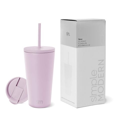 Simple Modern Lavender Mist 16oz Insulated Tumbler: Keeps your drinks hot or cold, perfect for on-the-go hydration.