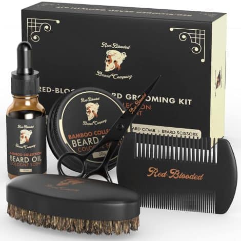 Ultimate Mane Master Set for Masculine Men – Beard Tamer & Styler. Has Jojoba & Macadamia.