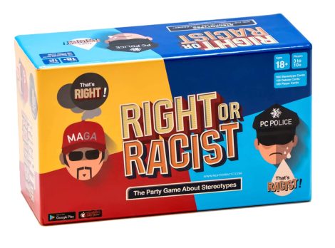 Right Or Racist – Hilarious Adult Party Game for Drinking – Funny NSFW Game – Perfect Birthday Gift