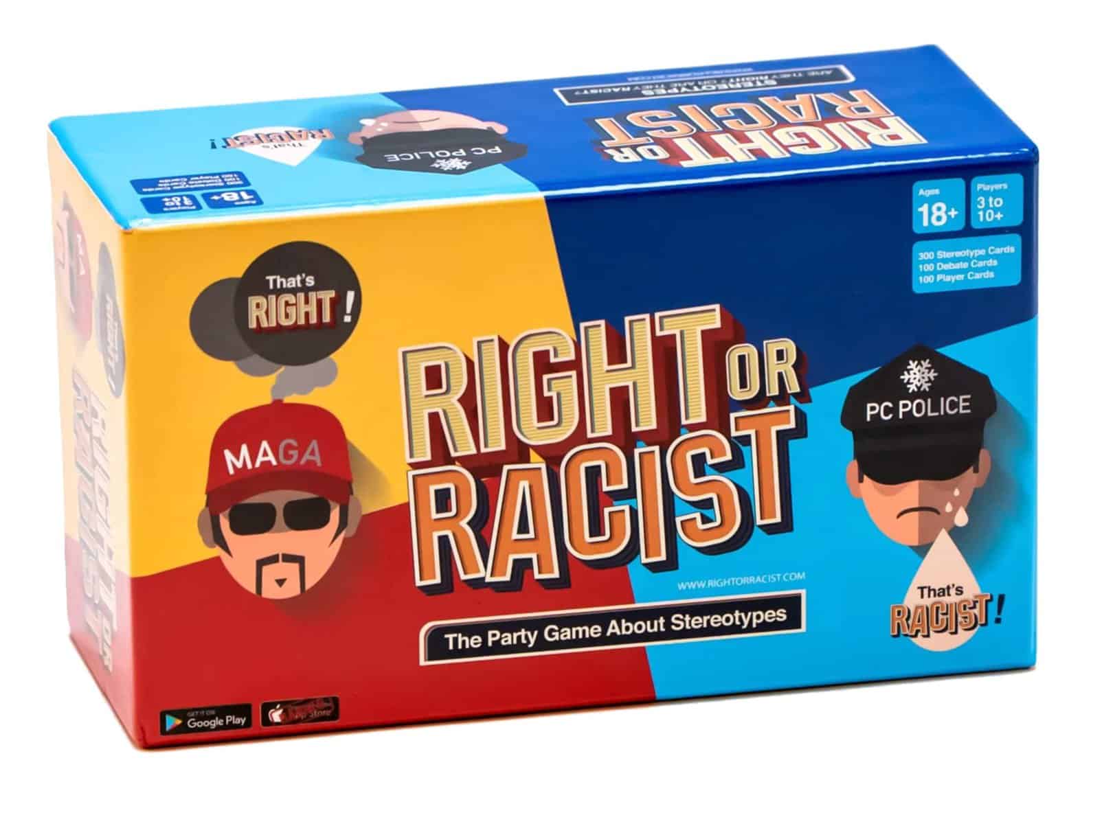 Right Or Racist - Funny Adult Party Game Hilarious Drinking NSFW Game - Gag Gifts - Birthday Gift for Him or Her