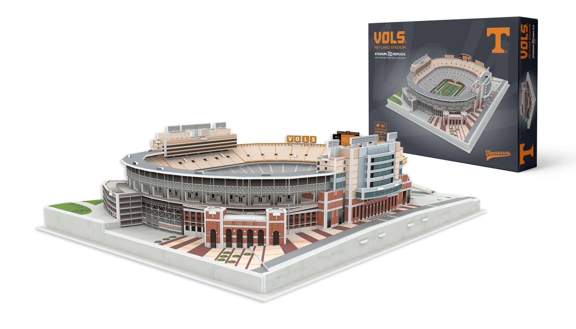 Pro Lion 3D Jigsaw Puzzle of Tennessee Volunteers Stadium - 95 Pieces | 2 Hour Build Time | Home of Tennessee Volunteers | NCAA College Football Gifts for Boys, Men & Kids Aged 8 & Up | Sports Fans