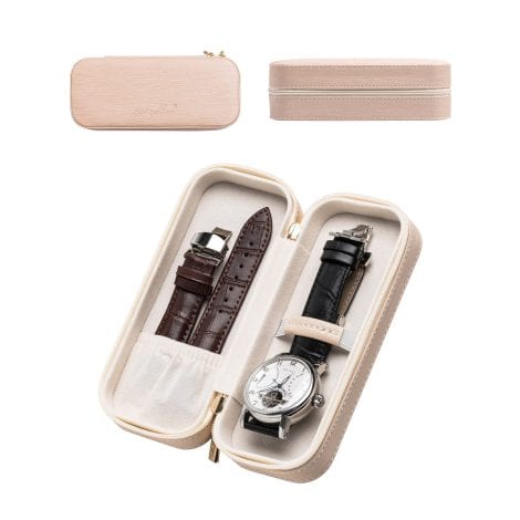 SANQIANWAN Portable Watch Travel Case – Stylish Small Box for Wrist Watches – Ideal Gift for Men.