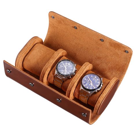 Travel Case for Watches – Compact and Stylish Organizer for Men’s Watches, Holds up to 3 Watches