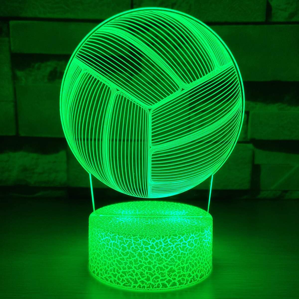 mazumi8 7 Colors 3D Illusion Light Lamp Auto Gradual Changing 3D Night Light | Home Room Decoration Table Lamp with Smart Touch & USB Cable | Christmas Birthday Gift for Adults Boys Girls