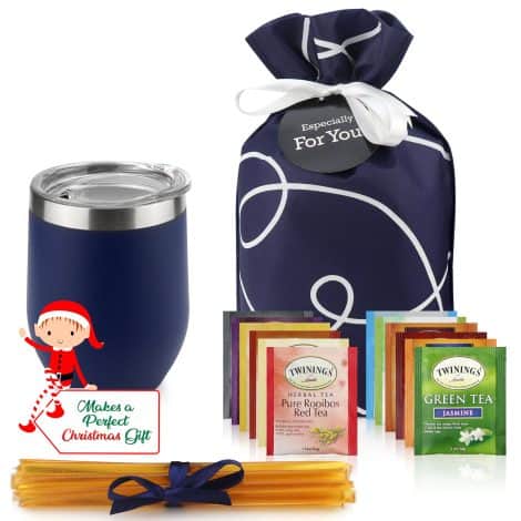 Tea Lover’s Delight – Exceptional Tea Gift Set with Premium Tea, Cup, and Honey.