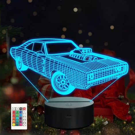 Army 1 lamp: Cool LED Car Night Light – Perfect Present for Car Enthusiasts, Men, and Boys.