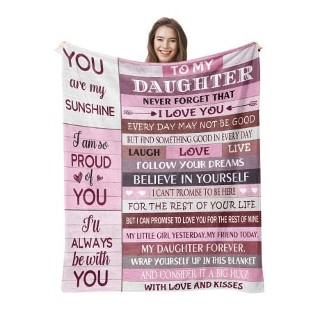 Gift for Daughter: Sentimental Present from Parents, Perfect for Birthdays, Mother’s Day, Graduations-60 * 50