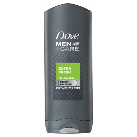 Freshen up with Dove Men+Care Extra Fresh Body and Face Wash, 8.45 Fl Oz (Pack of 1).