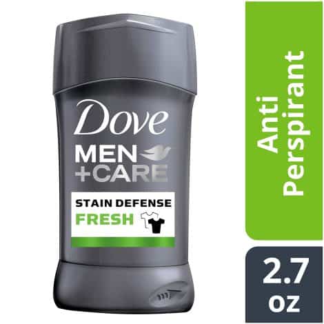 Fresh Dove Men+Care Antiperspirant Stick with Stain Defense, 2.7 oz – For American men.