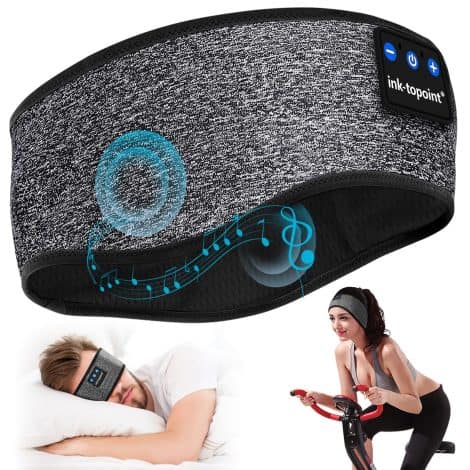 Wireless Sleep Headband: Comfy Music Headband for a Good Night’s Rest. Perfect Bluetooth Gift for Anyone!