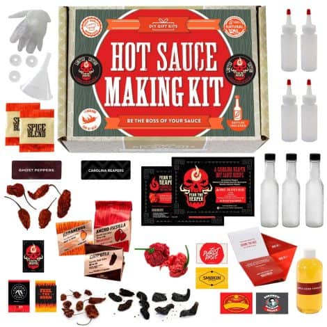 Supreme Heat Hot Sauce Kit for American Food Enthusiasts – Create The Hottest Carolina Reaper Hot Sauce at Home!