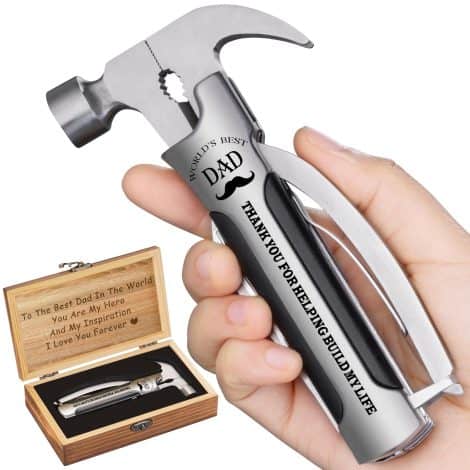 VEITORLD Survival Hammer Multitool – Perfect Gifts for Dad on Valentine’s Day or Birthday! Cool Men’s Gadgets!