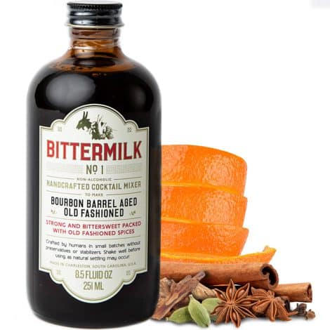 Bittermilk No.1 Bourbon Barrel Aged Old Fashioned Mix – Crafted Cocktail Mixer that Elevates Your Drinks