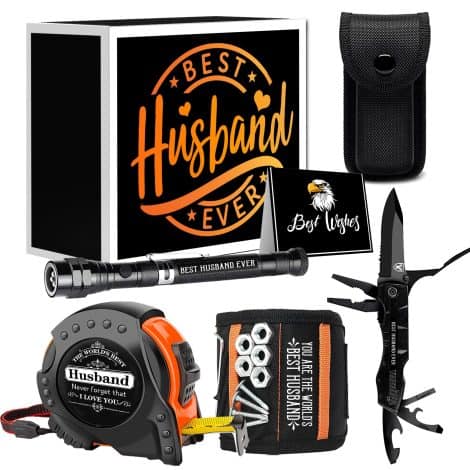 Christmas gifts for husbands: Versatile tool set, perfect for your cool man. Unique and thoughtful gift for him.