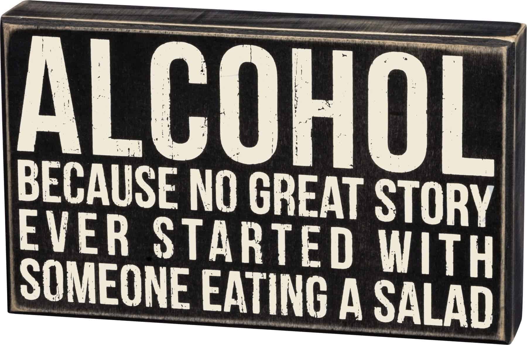 Primitives by Kathy 19416 Classic Box Sign, 10 x 6-Inches, Alcohol