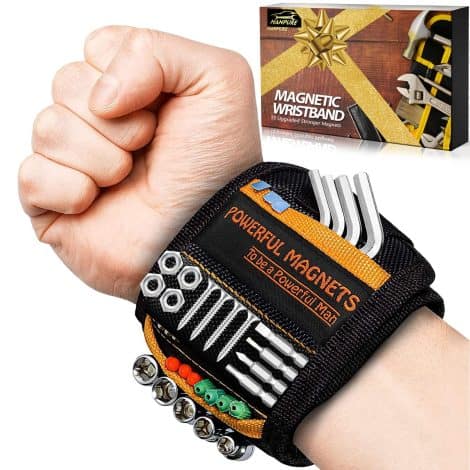 HANPURE Magnetic Wristband – Handy Tool Holder for Men, a Great Gift for Holidays and Birthdays.