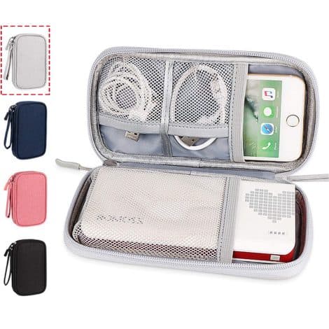 Waterproof Electronic Accessories Organizer: Ideal for all your cords, USBs, and chargers in one compact bag.