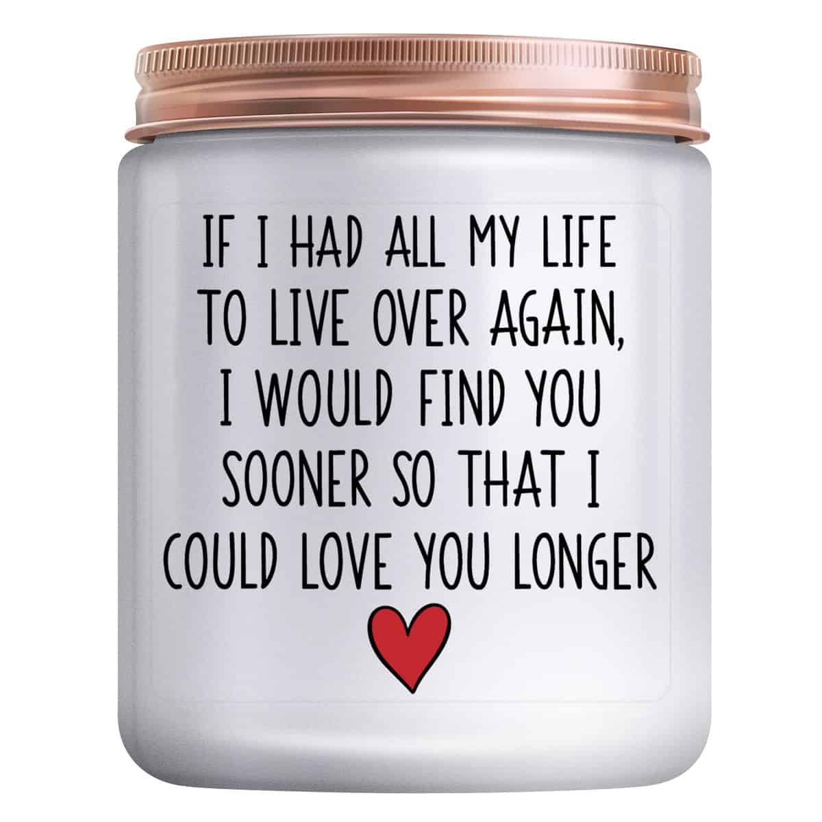 Romantic Gifts for Husband, Boyfriend Birthday Gifts for Him Christmas&Thanksgiving Anniversary Valentine Wedding Love Gift for Her Girlfriend Wife Women Men Funny Dating Lemongrass Sage Candle