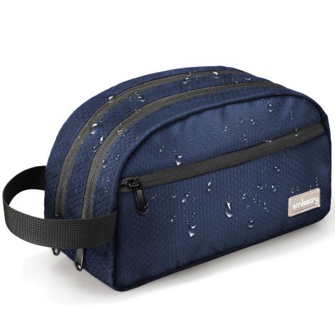 emissary’s Big Blue Shower Bag – Stylish Toiletries Kit for Men and Women on-the-go.