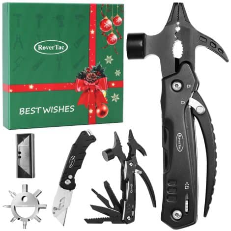 RoverTac’s all-purpose multi-tool gift set is perfect for American men – ideal for Christmas, birthdays, and Father’s Day!