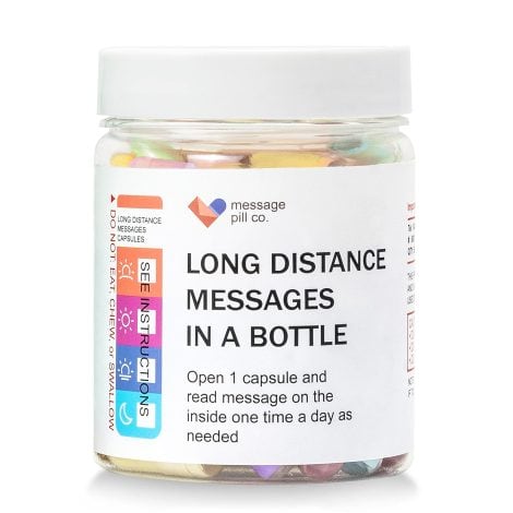 Pre-Written Love Capsules: A Jar of 50 Messages in a Bottle for Long Distance Love.