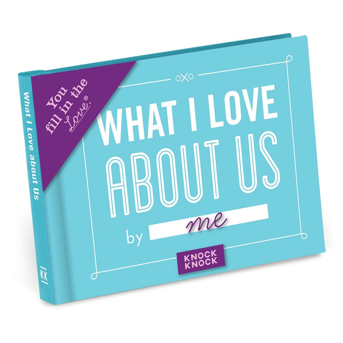 Knock Knock What I Love About Us Fill In The Love Book Fill-In-The-Blank Gift Journal, 4.5 X 3.25-Inches