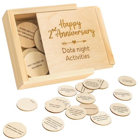 Celebrate STOFINITY’s 2-year milestone with wooden gifts for him and her. Perfect for couples celebrating their second anniversary, this date night box brings happiness to your second year of marriage.