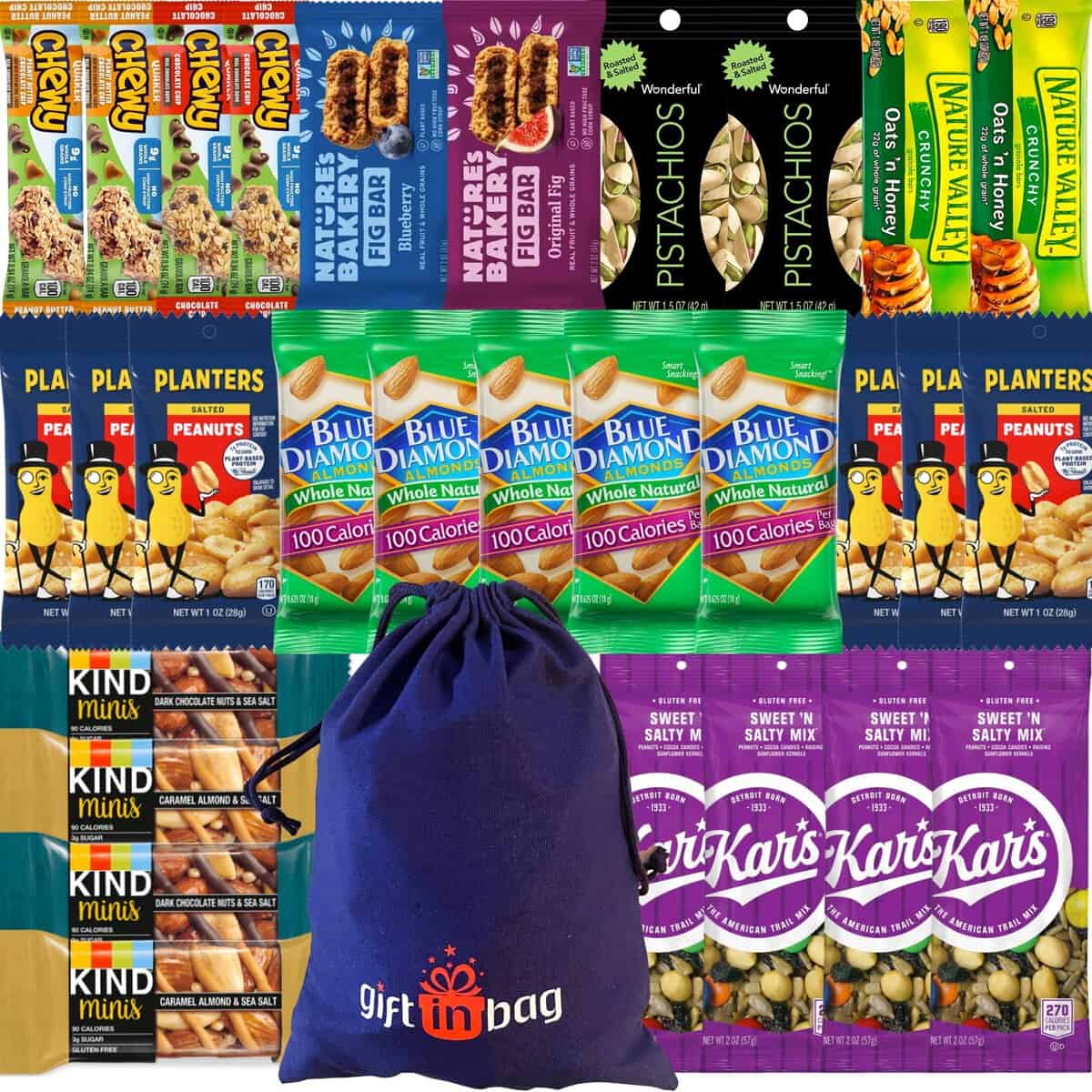 Halloween Healthy Snacks for Adults ( 30 Count ) - Bars Nuts and Trail Mix Individual Packs Variety Sampler - Care Package Box Gift Basket Bundle Present for Boys Girls Kids Teens Men Women Food