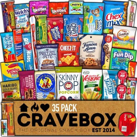 CRAVEBOX Back to School Snack Box, for tasty and convenient food snacks.