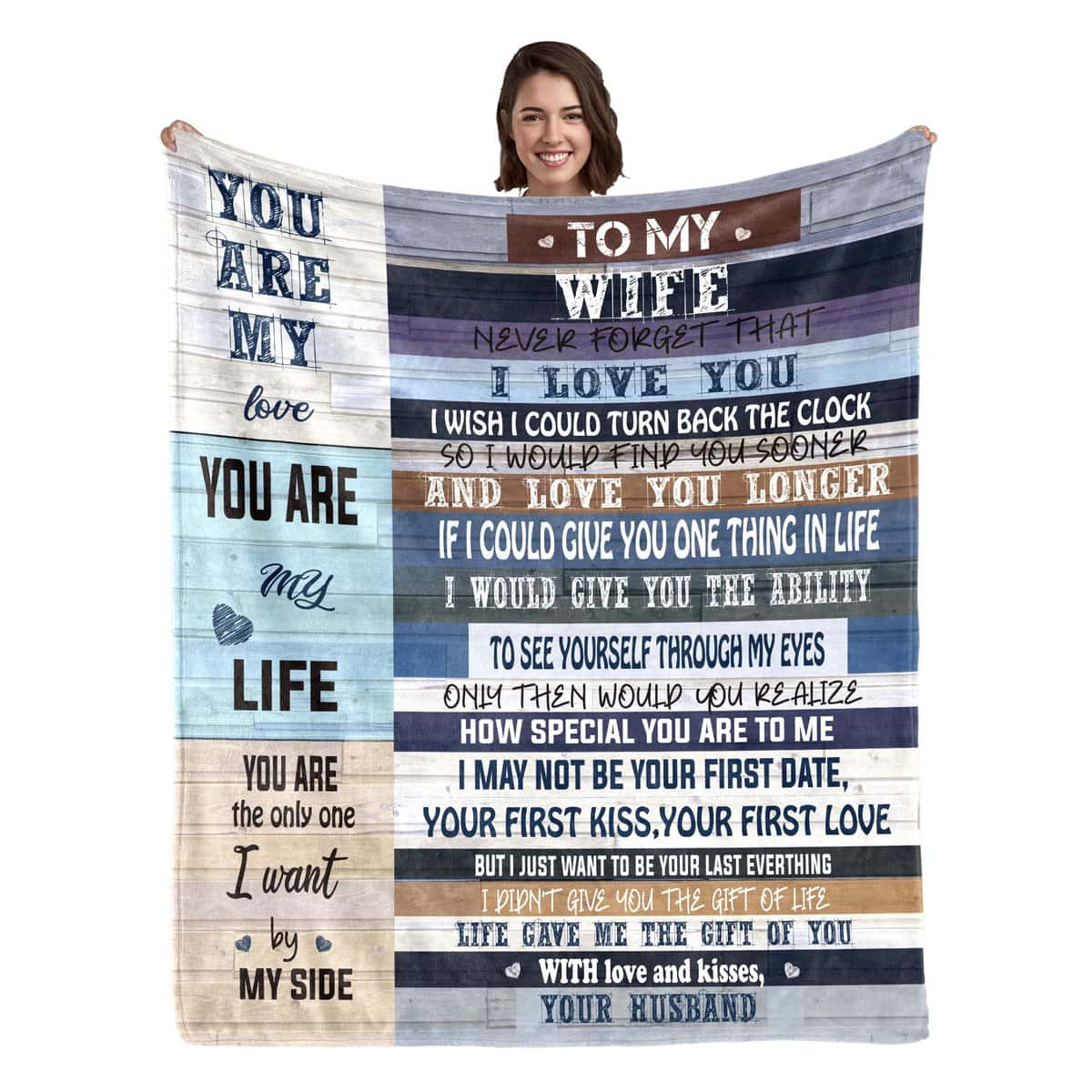 Wife Gifts from Husband -Birthday Gifts for Wife for Her, for Wife - Wife Blanket from Husband