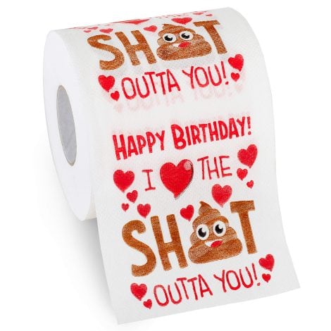 Aliza’s Premium Party Supplies Birthday Gift: Funny Gag Toilet Paper Roll – Ideal Party Decoration!